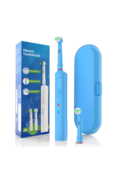 OEM Rotating Electric Toothbrush: Adult , Soft Bristles, TYPE-C Charging, 2 Brush Heads + Travel Case