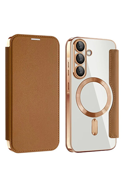 Samsung Θήκη MagFlip για A36 (A366), Μαγνήτης, Προστασία RFID, Δέρμα, Χρωμιωμ...