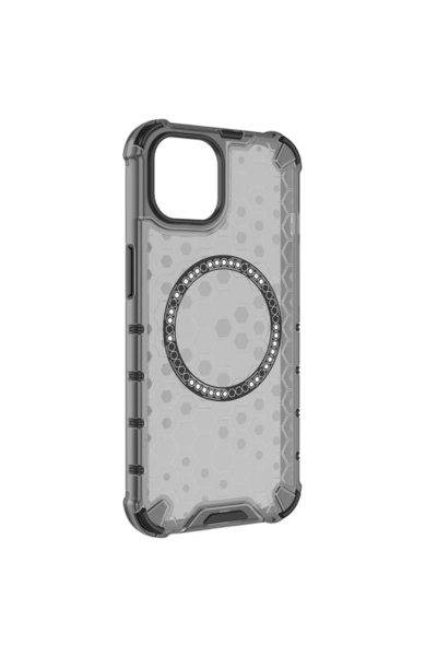 Apple HoneyComb Case for iPhone 13 Pro, Magnet MagCase, AntiDrop Corners, Gray