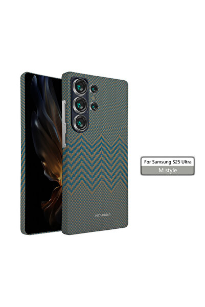 Samsung Θήκη PTK Aramid για S25 (S931), Ίνες Kevlar, με MagSafe, Twill Gold