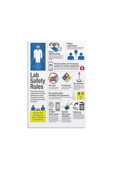 Xess The Laboratory Poster Lab Science Safety Rules Classroom Posters High School Canvas Painting Posters
