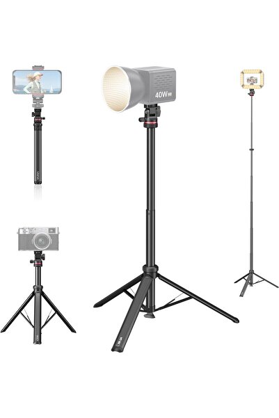 ulanzi حامل إضاءة ثلاثي القوائم MT-80 من الألومنيوم بطول 7 أقدام قابل للتمديد