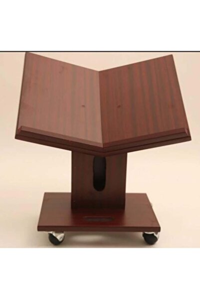 nabtussalam حامل مصحف أرضي خشبي بفتحة منديل‎ متحرك بمقبض