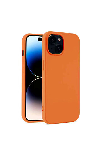 Apple Husa Soft pentru iPhone 13, MicroFiber, TPU, Neon ORANGE