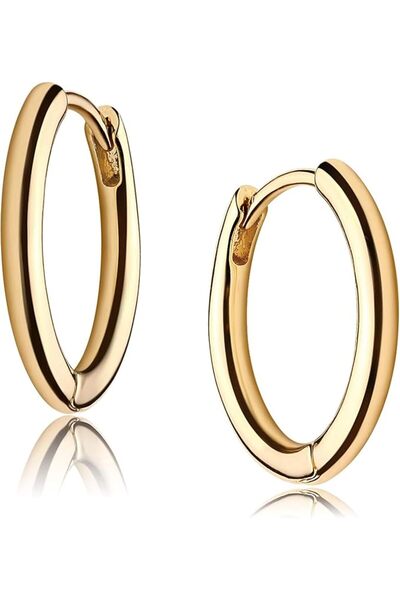 Arabest Huggie Earrings , Fashionable Minimalist Handmade Everyday Jewelry