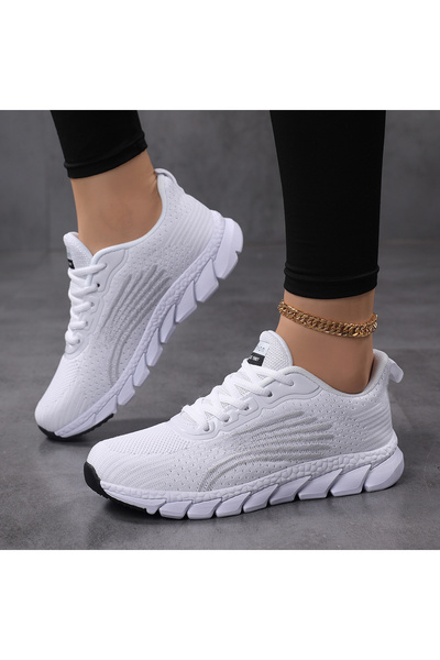 SOSENFER Kadın Koşu Ayakkabıları, Rahat Kadın Ayakkabıları, Nefesli Spor Ayakkabıları