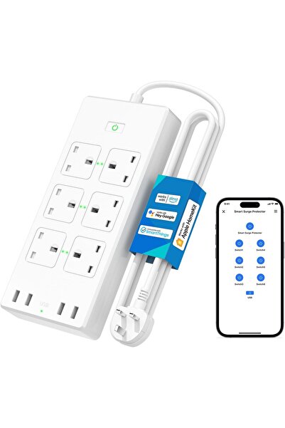 MEROSS WiFi Power Strip, 6 AC Outlets 4 USB Ports