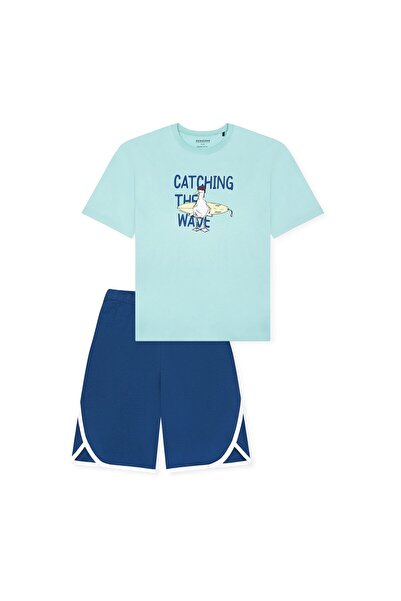 Schiesser Jungen Schlafanzug Set, 2-tlg. - kurz, Kinder, Baumwolle, Motiv