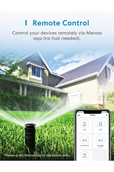 MEROSS Outdoor Smart Plug 13A IP44 WiFi, HomeKit/Alexa/Google, 2 Grounded Outlets