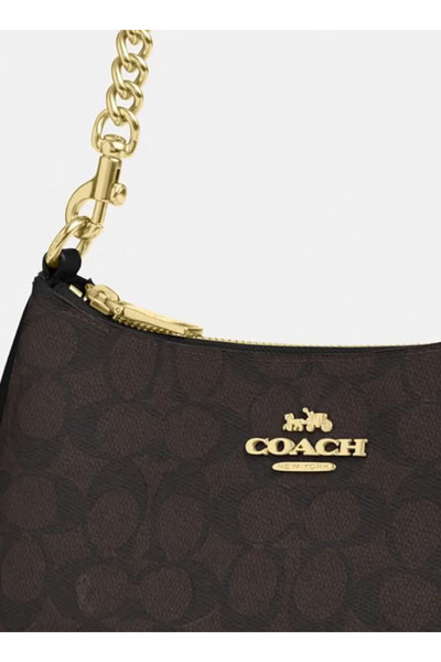 Generic classic logo TERI 24 walnut/black shoulder bag