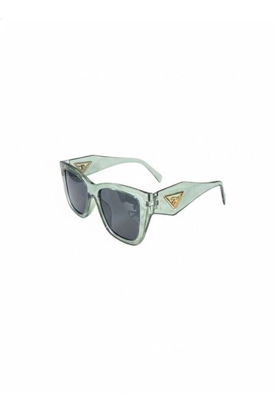 REX Men's and women's sunglasses with a lightweight plastic frame, light green color 14202