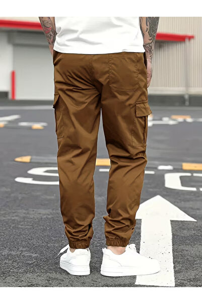 VIKUNYA Ανδρικό παντελόνι Cargo Premium ποιότητας από βαμβάκι με πλαϊνές τσέπες Νέα σεζόν