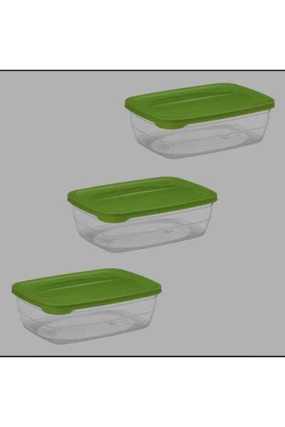 OEM Food containers Green lid 2l - 3 pcs