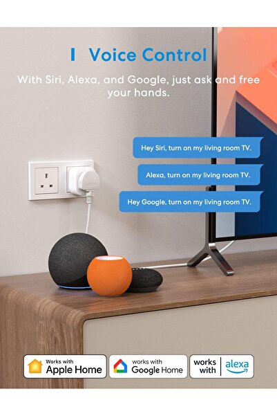 MEROSS Mini Smart Plug 4 Pack — WiFi Smart Plugs Compatible with HomeKit, Alexa, Google Home