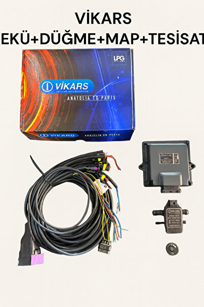 VİKARS Ecu Tesisat Map Düğme Takım