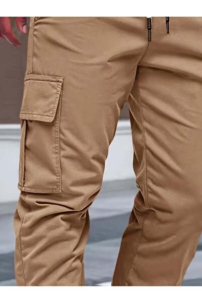 VIKUNYA Men's Cargo Pants with Side Pockets Cotton Premium Quality Cargo Trousers New Season