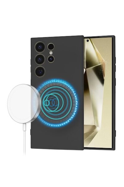 Velo Case compatible with Samsung Galaxy S24 Ultra, Premium P3719, Silicone, Pitch Black