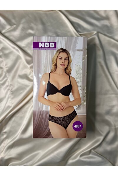 NBB 4867 DOLGULU KAP (SÜTYEN-KÜLOT) SİYAH