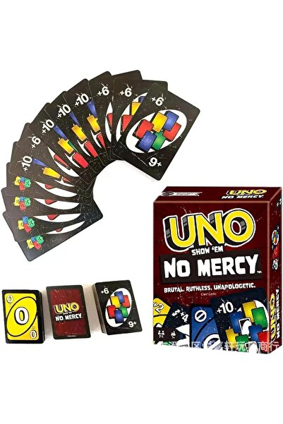 Yelajoy UNO No Mercy Game, 168 Cards,Family Game Night,Gift for Ages 6+