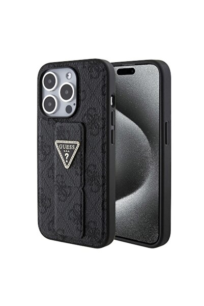 Guess Case compatible with iPhone 15 Pro Max, Advanced Style P3159, Plastic, Pitch Black