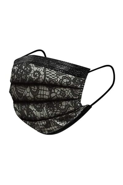 Xess BeAcien 50PCS Adults Fashion Printed Disposable Face Mask 3 Ply Non-woven Nose Clip-on Breathable Sa