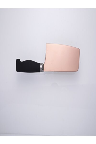 NEOFLAM Chopper Titanium Knife 6.5in, Non-stick Titanium Coated Blade, Silicone Handle, Rose Gold