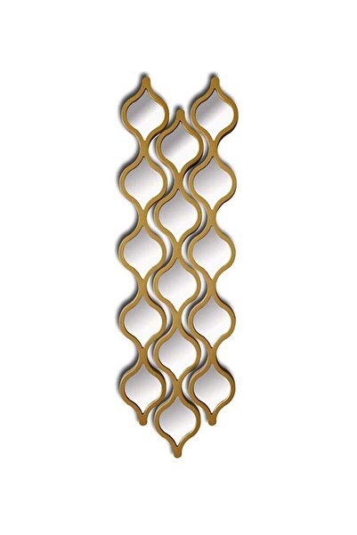 Generic 3-piece decorative wall mirror, gold