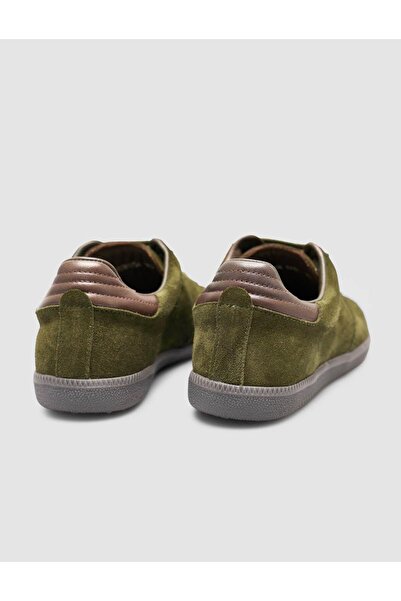 Cabani 100% Genuine Suede Leather Khaki Women's Sneaker