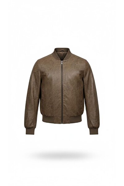 Plus Scorpion Men's casual leather jacket