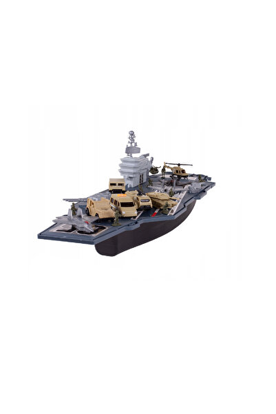 MalPlay Military Aircraft Carrier with Aircraft and Figurines