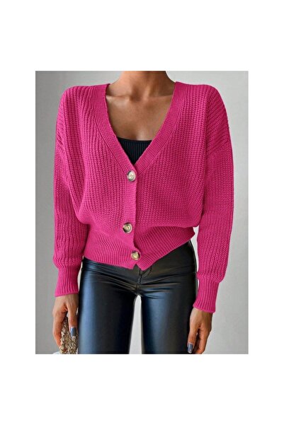 Secret Passion Lingerie New Season Long Sleeve Button Detailed Women's Knitwear Cardigan 28352