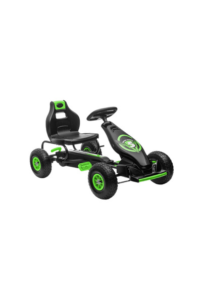 LEAN Kart cu pedale G18, verde (suplu)
