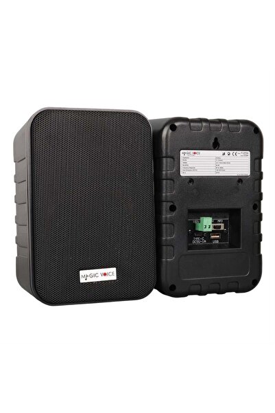 MagicVoice F-LHY4A 4" (10 CM) Hat Trafolu Duvar Tipi Sütun Hoparlör (10W RMS / 150W Peak - MP3 USB U