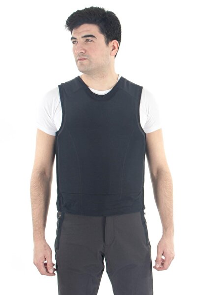 BORA TAKTİK GÖMLEKALTI Çelik Yelek Siyah Yanlar Fermuarlı Tam Boy Atlet