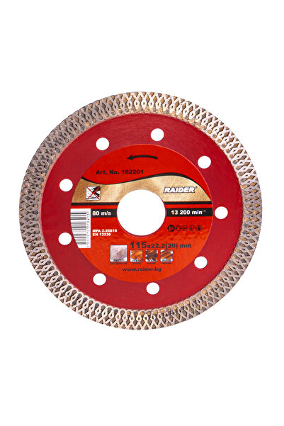 Raider Disc diamantat super-subțire RD-DD21 Turbo 115x22,2 mm