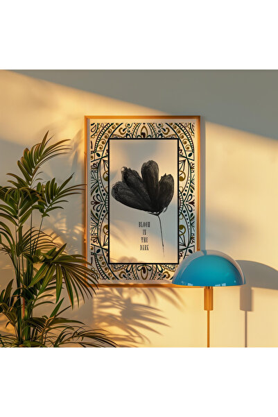 woodhomeworks Pictură decorativă pentru birou dintr-o singură bucată BLOOM