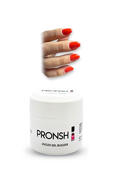 Pronsh Builder Jel 50ml R-01 Kırmızı Protez Tırnak Jeli , Protez Nail Shop