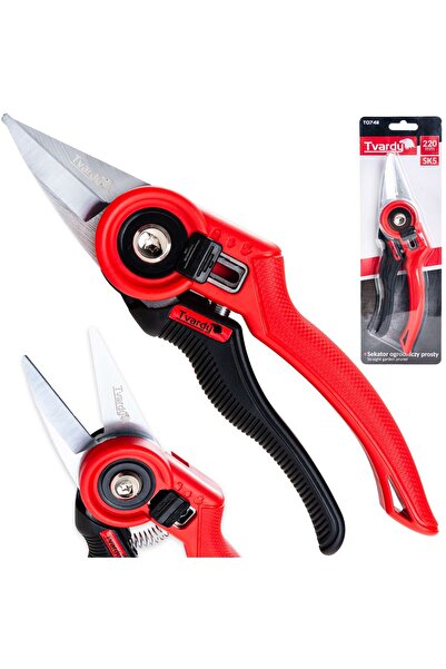 Tvardy Straight garden shears with cross blade SK5, 220 mm, T07411