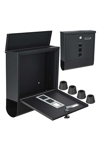 GEKO Mailbox, 34 x 30.7 x 10 cm, black, G10923