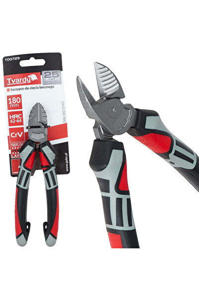 Tvardy Clește cu tăiere laterală (diagonală), 180 mm, Cr-V, T00729
