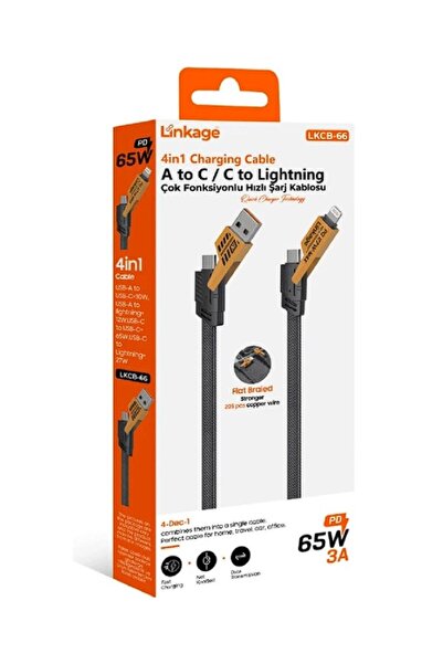 toysclub Linkage Lkcb-66 4 In1 Cable Fabric Cable 1St Quality