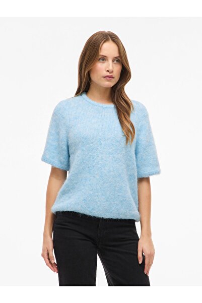 VILA Strickpullover VIMARLEY Kurzärmeliger