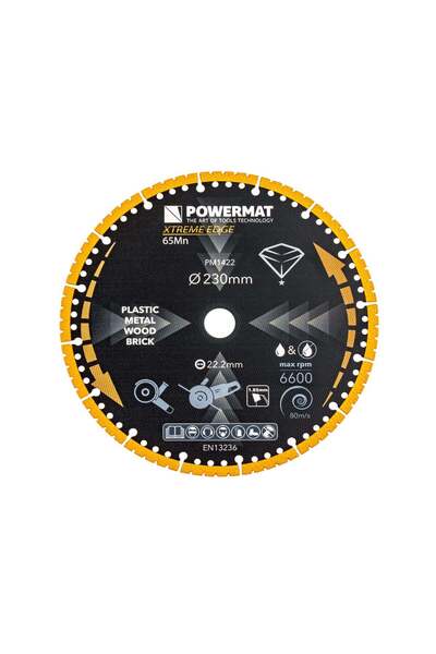Powermat Universal diamond blade PM-TDCS-2301T, 230 mm, PM1422