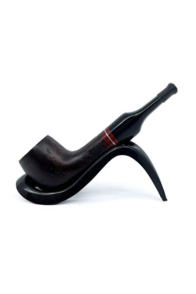 Pipsan İşlemeli El Yapımı Gül Kökü (Briar) Mini Pipo 9mm Filtreli - Model No: 20