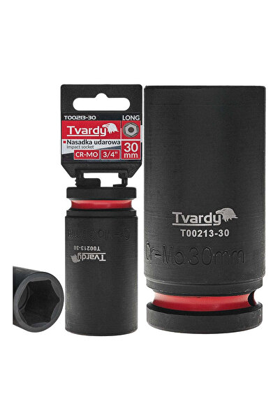 Tvardy 3/4" 6-Point Impact Deep Socket, 30 mm (T 00213-30)