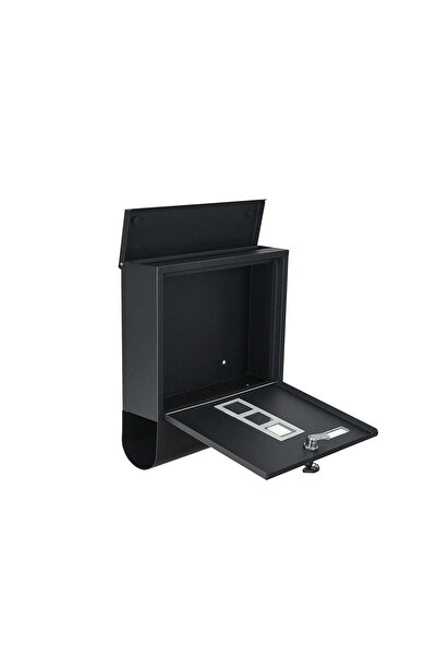 GEKO Mailbox, 34 x 30.7 x 10 cm, black, G10923
