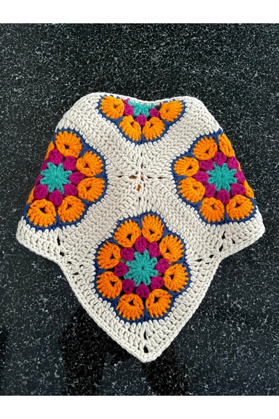 Ra Design store African Flower Hand-Knitted Bandana