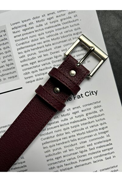 LİA KEMER 2-Pack Lyric Square Patterned Women's Silver Buckle Belt Jacket Belt Dress Belt Trouser Belt