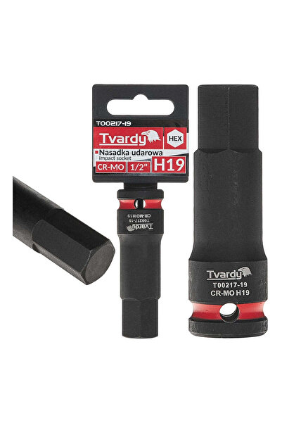 Tvardy Impact Hex Socket 1/2" H19, Cr-Mo (T00217-19)