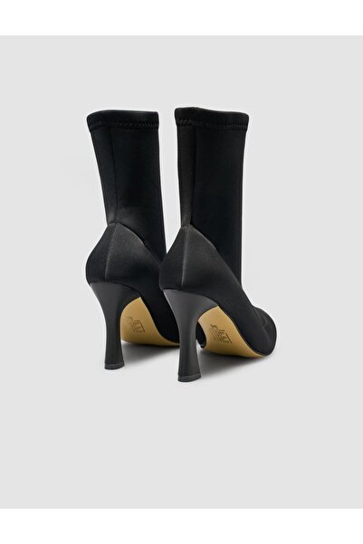 Cabani Stretch Black Women's Heeled Boots